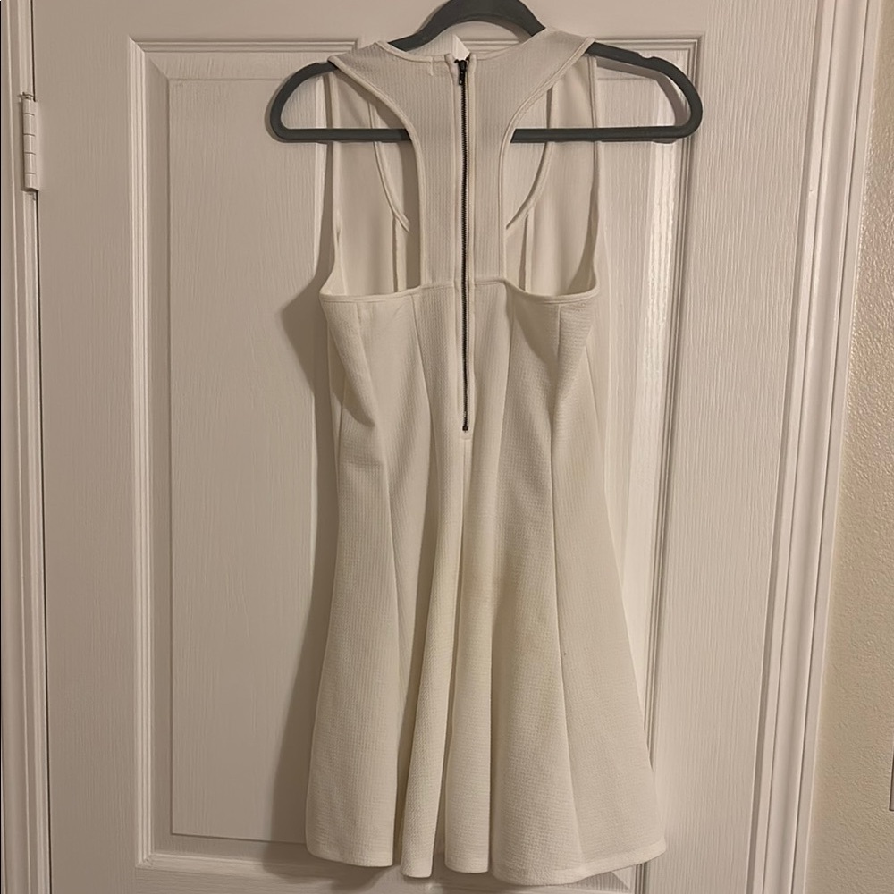 Monteau White Halter Mini Dress - Picture 3 of 3